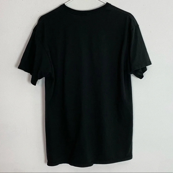 Suicide Squad Tee Size Large Graphic Print Unisex T-shirt Black Flames Crewneck - Picture 2 of 6